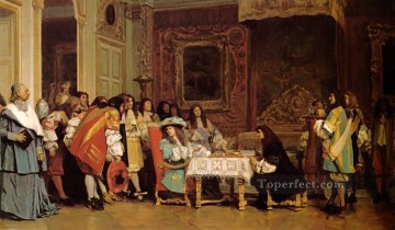 ジャン・レオン・ジェローム Painting - ルイ14世とモリエール ギリシャ・アラビア・オリエンタリズム ジャン・レオン・ジェローム
